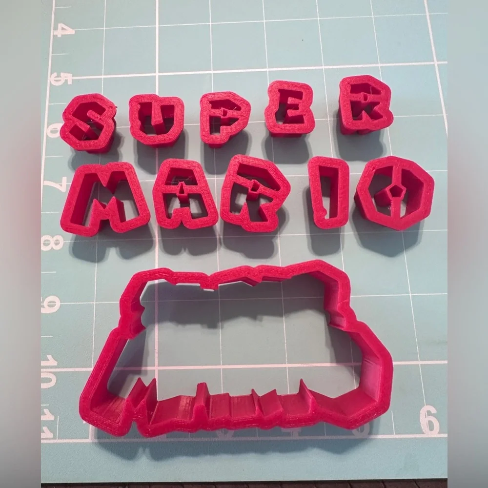 Super Mario Logo Cookie/Fondant Cutter 4”